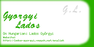 gyorgyi lados business card
