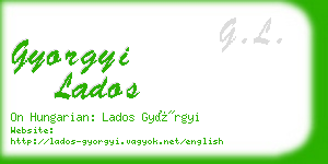 gyorgyi lados business card